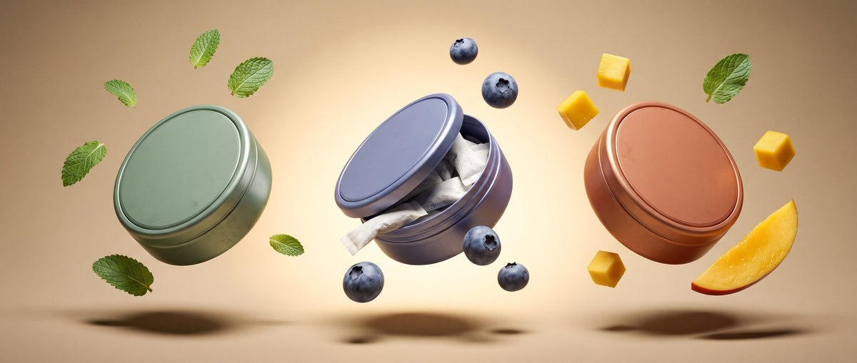 Snus Marken im Überblick Headerbild mit verschiedenen Snus-Dosen