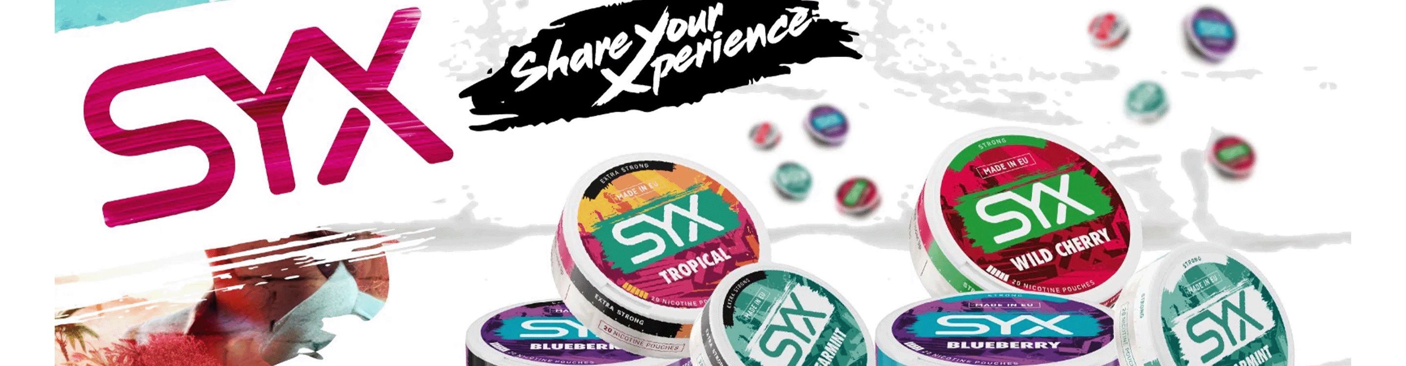 SYX Nicotine Pouches tobacco-free strength & flavor SYX Nicotine Pouches tobacco-free strength & flavor