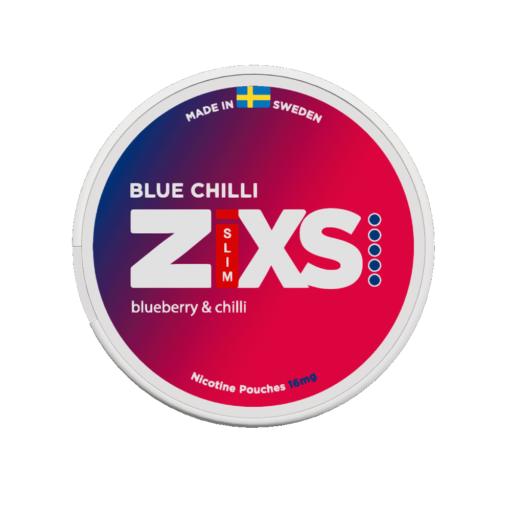Acquista qui Zixs Blue Chilli Snus | Gusto mirtillo e intensità chili